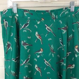 ModCloth bird skirt. Size L
